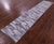 Grey Brickwork Natural Cowhide Hand Stitched Runner Rug - Manhattan Rugs