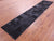 Black Natural Cowhide Hand Stitched Runner Rug - Manhattan Rugs