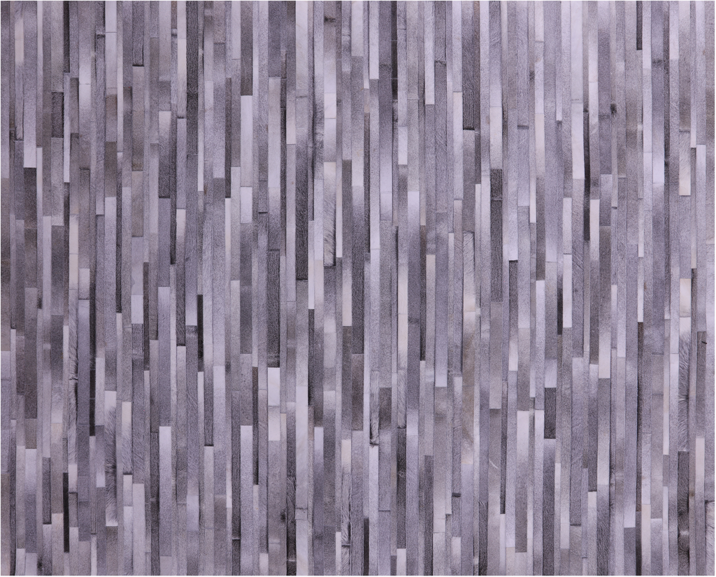 Grey Brickwork Natural Cowhide Hand Stitched Rug - Manhattan Rugs