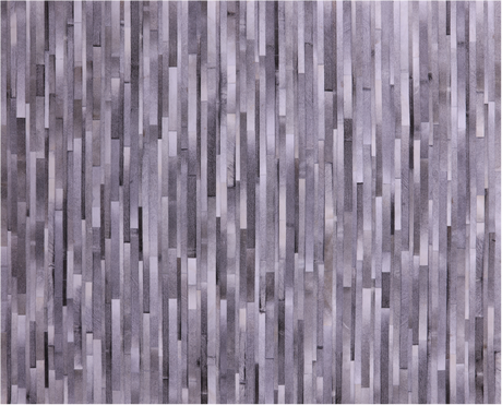 Grey Brickwork Natural Cowhide Hand Stitched Rug - Manhattan Rugs