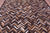 Brown Chevron Natural Cowhide Hand Stitched Rug - Manhattan Rugs