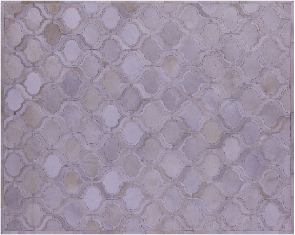 Ivory Natural Cowhide Hand Stitched Rug - Manhattan Rugs