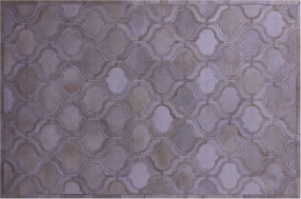 Ivory Natural Cowhide Hand Stitched Rug - Manhattan Rugs