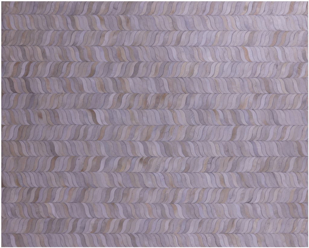 Ivory Natural Cowhide Hand Stitched Rug - Manhattan Rugs