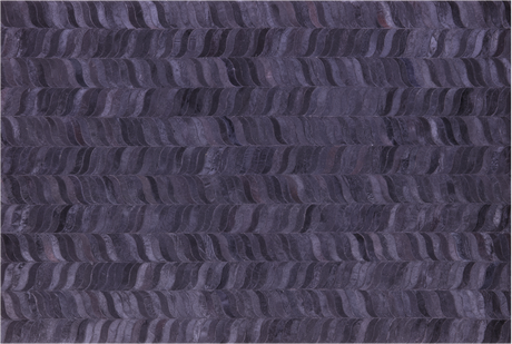 Black Natural Cowhide Hand Stitched Rug - Manhattan Rugs