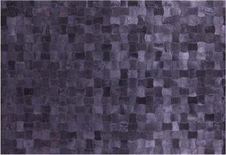 Black Natural Cowhide Hand Stitched Rug - Manhattan Rugs