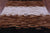Brown & White Brickwork Natural Cowhide Hand Stitched Rug - Manhattan Rugs