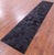 Black Natural Cowhide Hand Stitched Runner Rug - Manhattan Rugs