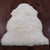 2' 0" X 3' 0" Ivory Premium Genuine New Zealand Sheepskin Rug - C5063