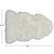 2' 0" X 3' 0" Ivory Premium Genuine New Zealand Sheepskin Rug - C5063