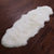 2' 0" X 6' 0" Ivory Premium Genuine New Zealand Sheepskin Rug - C5064