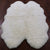 4' 0" X 6' 0" Ivory Premium Genuine New Zealand Sheepskin Rug - C5065