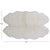 4' 0" X 6' 0" Ivory Premium Genuine New Zealand Sheepskin Rug - C5065