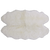 4' 0" X 6' 0" Ivory Premium Genuine New Zealand Sheepskin Rug - C5065