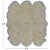 5' 0" X 6' 0" Ivory Premium Genuine New Zealand Sheepskin Rug - C6126