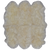 5' 0" X 6' 0" Ivory Premium Genuine New Zealand Sheepskin Rug - C6126