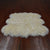 5' 0" X 6' 0" Ivory Premium Genuine New Zealand Sheepskin Rug - C6126