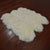 5' 0" X 6' 0" Ivory Premium Genuine New Zealand Sheepskin Rug - C6126