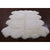 6' 0" X 8' 0" Ivory Premium Genuine New Zealand Sheepskin Rug - C5066