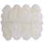 6' 0" X 8' 0" Ivory Premium Genuine New Zealand Sheepskin Rug - C5066