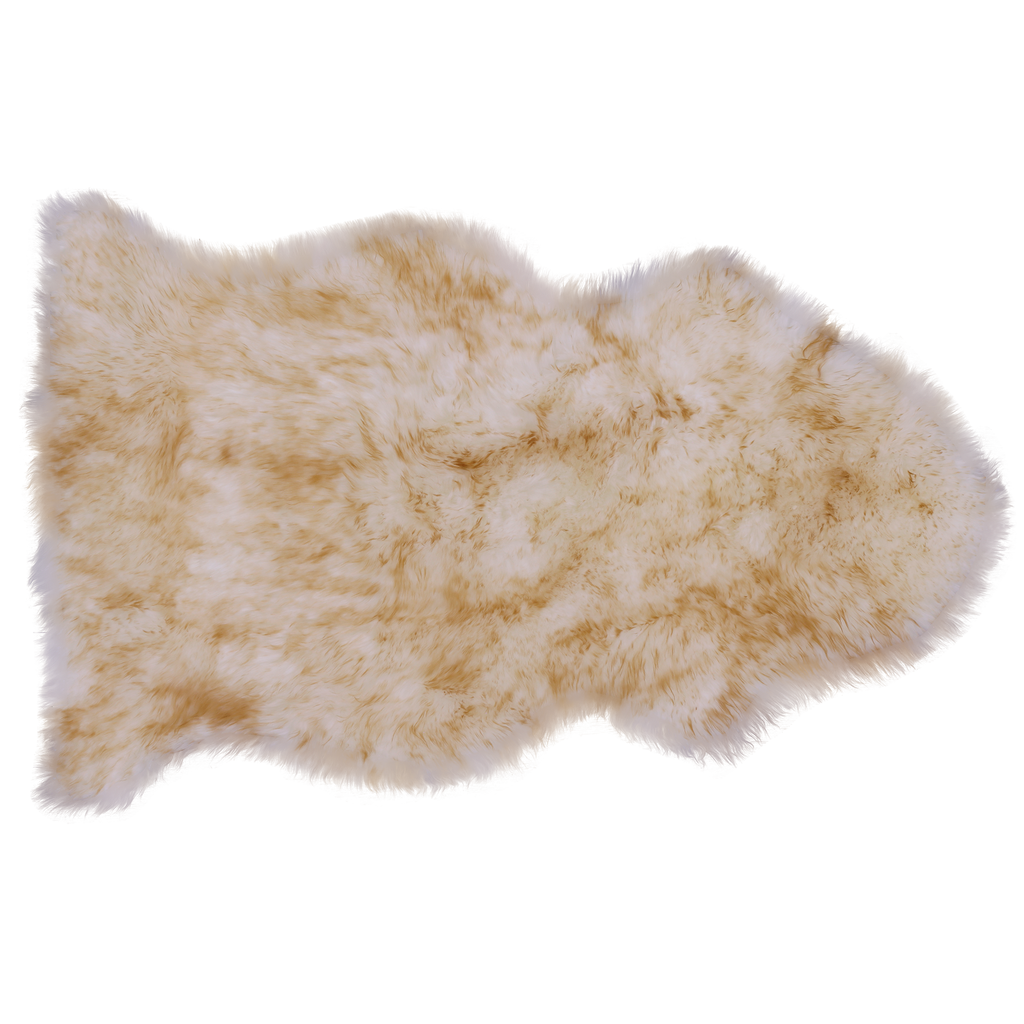2' 0" X 3' 0" Brown Tip Premium Genuine New Zealand Sheepskin Rug - C5067