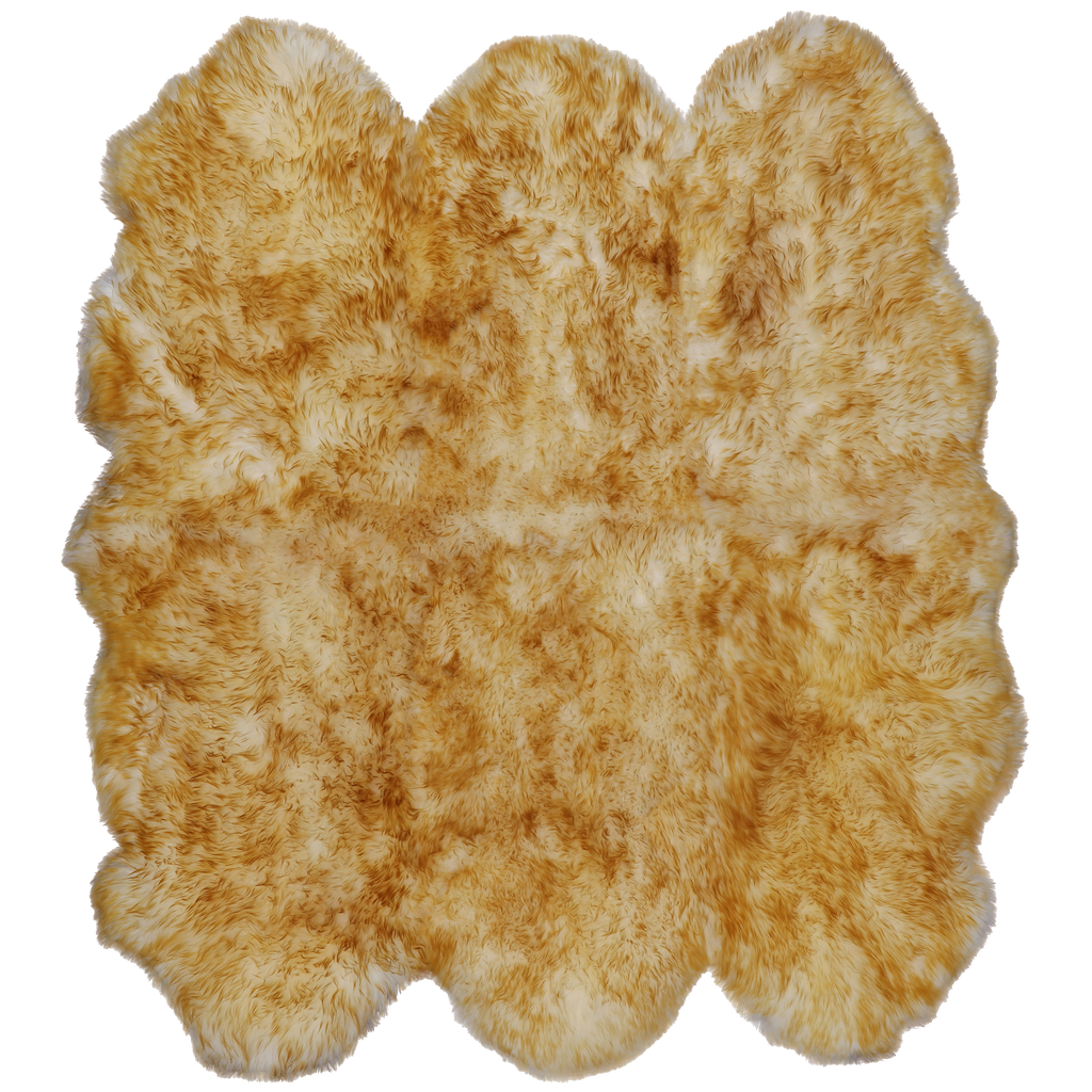 5' 0" X 6' 0" Brown Tip Premium Genuine New Zealand Sheepskin Rug - C6129