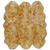 5' 0" X 6' 0" Brown Tip Premium Genuine New Zealand Sheepskin Rug - C6129