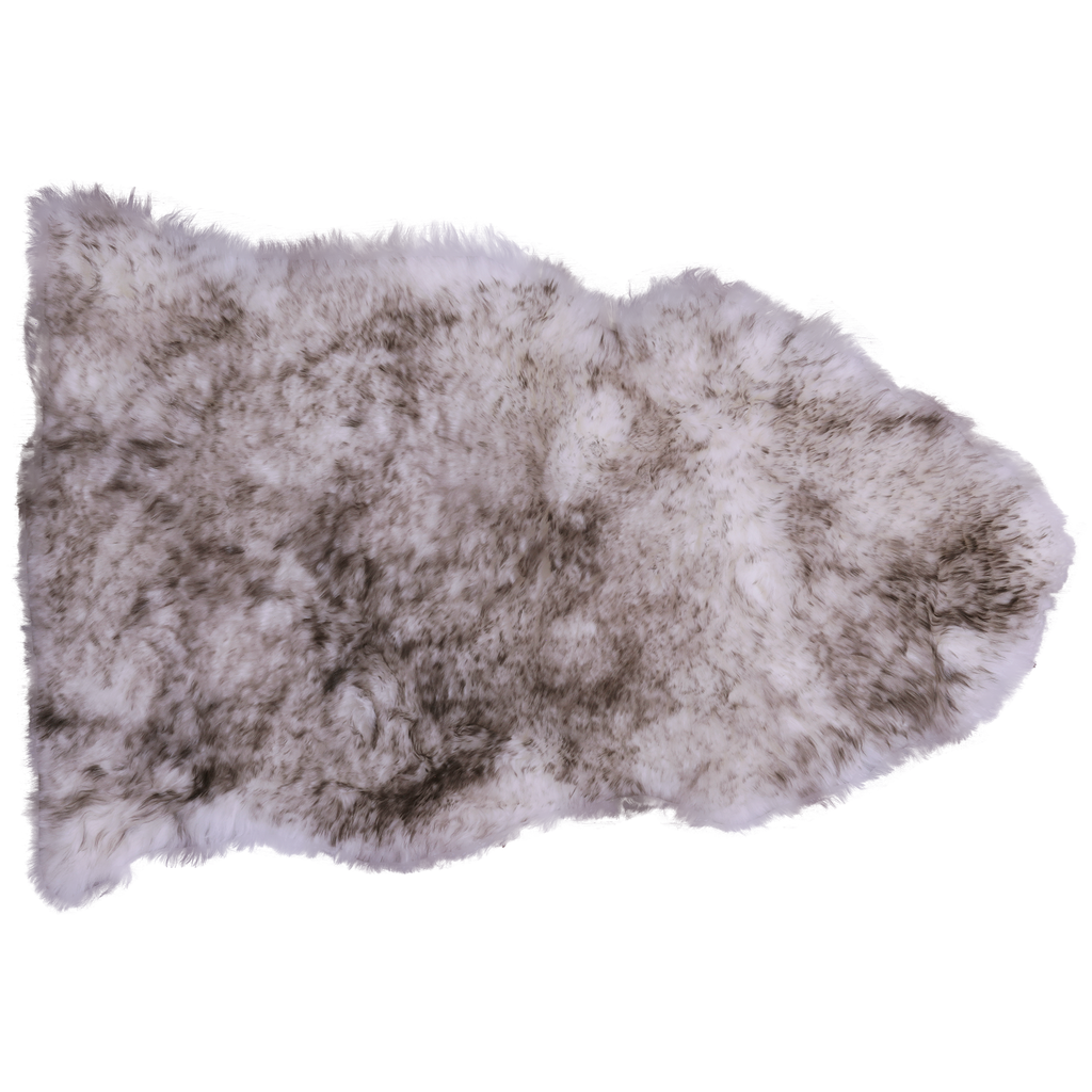 2' 0" X 3' 0" Wolf Premium Genuine New Zealand Sheepskin Rug - C5070
