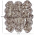 5' 0" X 6' 0" Wolf Premium Genuine New Zealand Sheepskin Rug - C6130