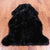 2' 0" X 3' 0" Black Premium Genuine New Zealand Sheepskin Rug - C6138