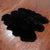 5' 0" X 6' 0" Black Premium Genuine New Zealand Sheepskin Rug - C6141
