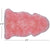 2' 0" X 3' 0" Pink Premium Genuine New Zealand Sheepskin Rug - C6144