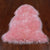2' 0" X 3' 0" Pink Premium Genuine New Zealand Sheepskin Rug - C6144