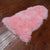 2' 0" X 3' 0" Pink Premium Genuine New Zealand Sheepskin Rug - C6144