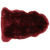 2' 0" X 3' 0" Burgundy Premium Genuine New Zealand Sheepskin Rug - C6150