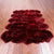 6' 0" X 9' 0" Burgundy Premium Genuine New Zealand Sheepskin Rug - C6155