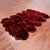 6' 0" X 9' 0" Burgundy Premium Genuine New Zealand Sheepskin Rug - C6155