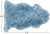 2' 0" X 3' 0" Blue Premium Genuine New Zealand Sheepskin Rug - C6162