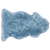 2' 0" X 3' 0" Blue Premium Genuine New Zealand Sheepskin Rug - C6162