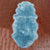 2' 0" X 6' 0" Blue Premium Genuine New Zealand Sheepskin Rug - C6163