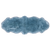 2' 0" X 6' 0" Blue Premium Genuine New Zealand Sheepskin Rug - C6163