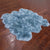 5' 0" X 6' 0" Blue Premium Genuine New Zealand Sheepskin Rug - C6165
