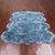 6' 0" X 7' 0" Blue Premium Genuine New Zealand Sheepskin Rug - C6166