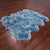 6' 0" X 7' 0" Blue Premium Genuine New Zealand Sheepskin Rug - C6166