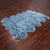 6' 0" X 9' 0" Blue Premium Genuine New Zealand Sheepskin Rug - C6167