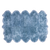 6' 0" X 9' 0" Blue Premium Genuine New Zealand Sheepskin Rug - C6167