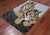Blue 4' 0" X 6' 0" Tiger Design Hand-Tufted Wool Rug - M28