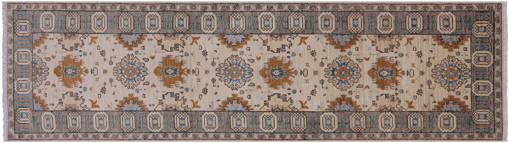 Chobi Peshawar Hand-Knotted Runner Rug - Manhattan Rugs