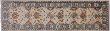Chobi Peshawar Hand-Knotted Runner Rug - Manhattan Rugs