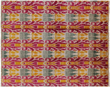Hand Knotted Ikat Wool Rug - Manhattan Rugs